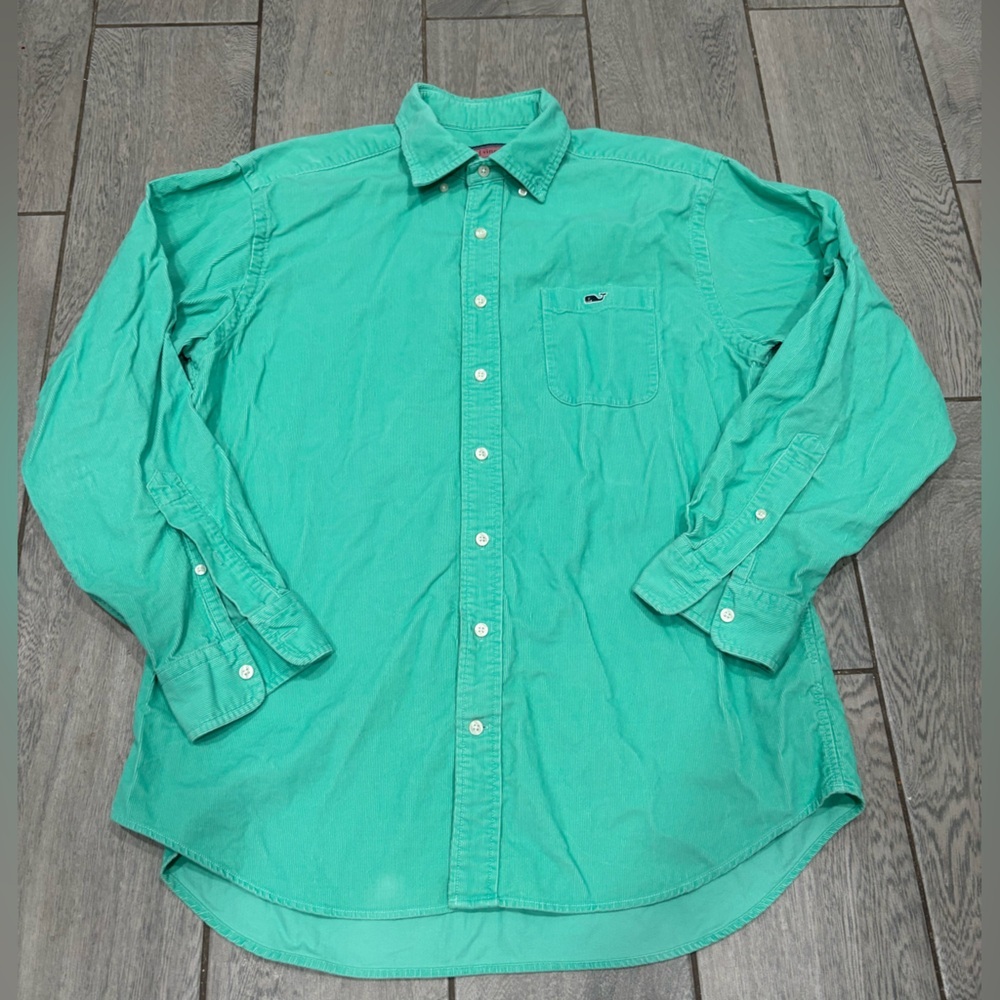 Vineyard Vines Men’s Large Corduroy Dress Shirt Large - Picture 2 of 6